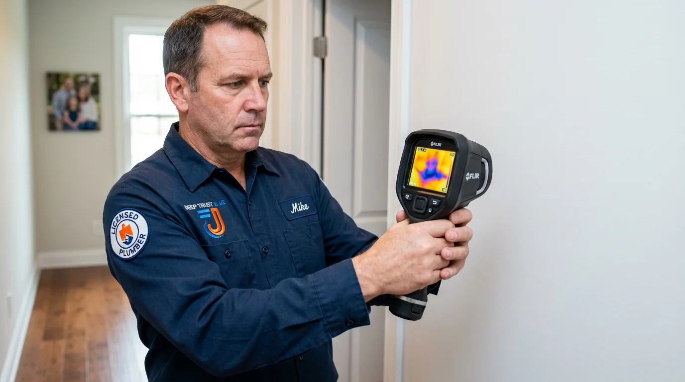 Thermal imaging leak detection by Johns Plumbing LLC in Fairbury